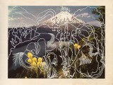 Western Scenic Views: Helens (2011) Hand-cut collage on found paper 11 x 14 inches